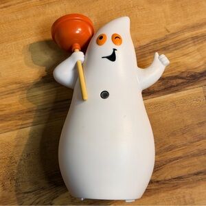 RARE Hallmark Jokin in the John Talking Ghost Bathroom Plunger Halloween WORKS